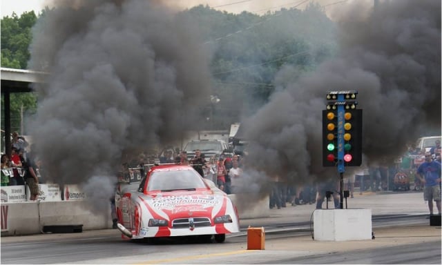Shortly after Robinson left the line, his left rear tire lost traction and he was headed straight towards the wall. While the crash was not worth a trophy, it did total the car.