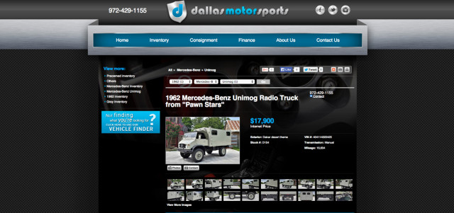 Dallas Motorpsorts 62 MBZ Unimog