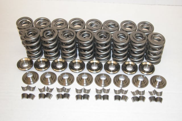 Complete engineered and matching NexTek valve spring, retainer, and valve lock package