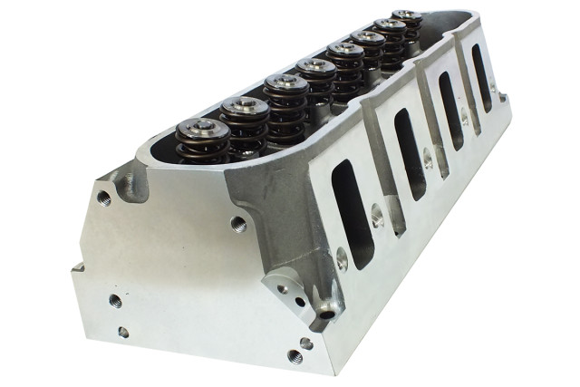 A long view of the Pro1 LS3; Dart has engineered these to use both stock valve dimensions and stock valvetrain components. They will also accept aftermarket replacements.
