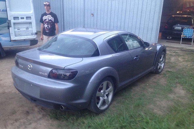Where it all began. A 2005 Mazda RX-8 with 102,000 kilometers on the clock.