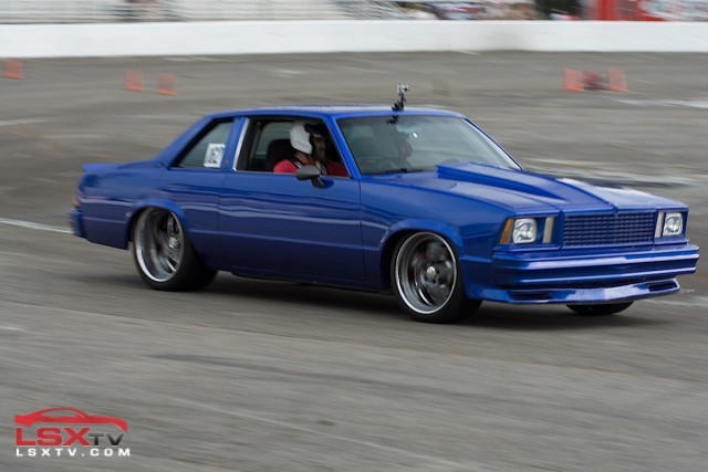 It's not everyday you see a '78 Malibu tearing it up on the autocross track, but we're not complaining.