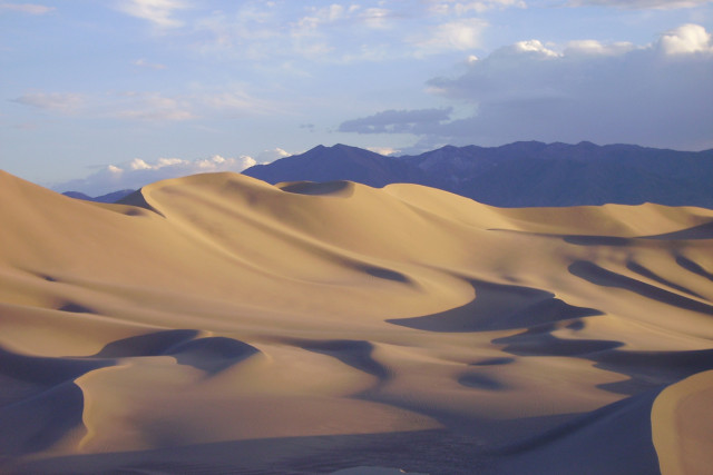 The Dumont Dunes located in the Mojave Desert about 30 miles North of Baker, California.