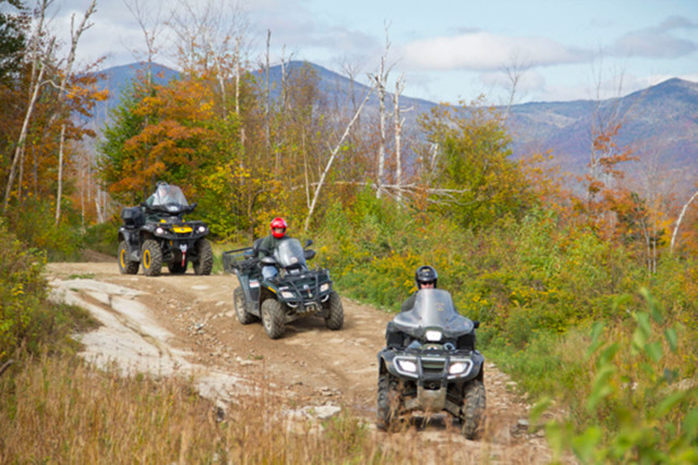 If HB 1170 passes on the 19th of this month, the park will soon be opening appropriate trails to more than just small off highway vehicles such as these ATVs. Image courtesy New Hampshire state parks website. 