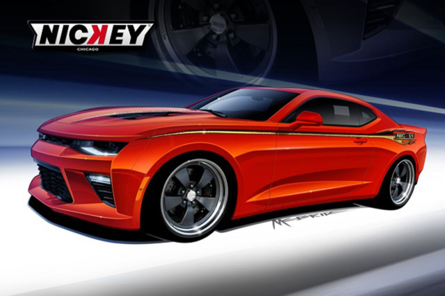 Artists's concept rendering of NicKey 2016 Super Camaro #001.