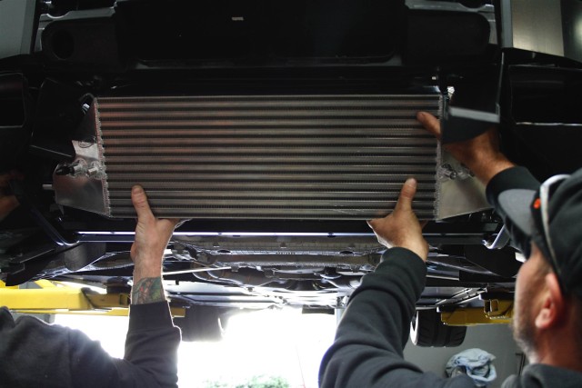 ProCharger offers intercoolers in both horizontal and vertical mount versions. Per Hall, '