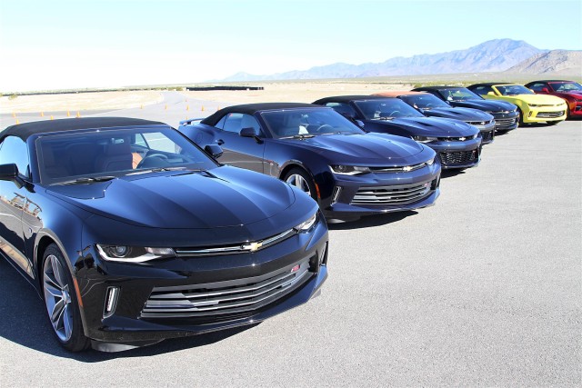 Convertibles with V8, V6, and T4 engines were provided for a lengthy road trip to the edge of Death Valley.