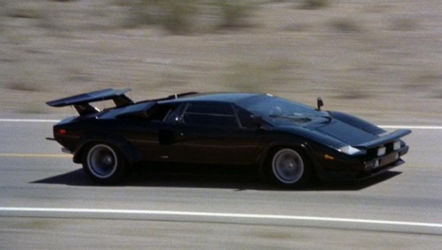 The four-wheeled star of the film: a 1980 Lamborghini Countach S.
