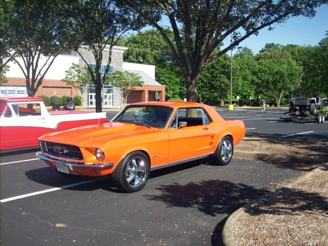 Dave, Cathy and Bently Johnson's 1967 Mustang.