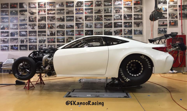 The absolutely gorgeous body lines of the Lexus will be an aerodynamic monster for the EKanoo Racing team.