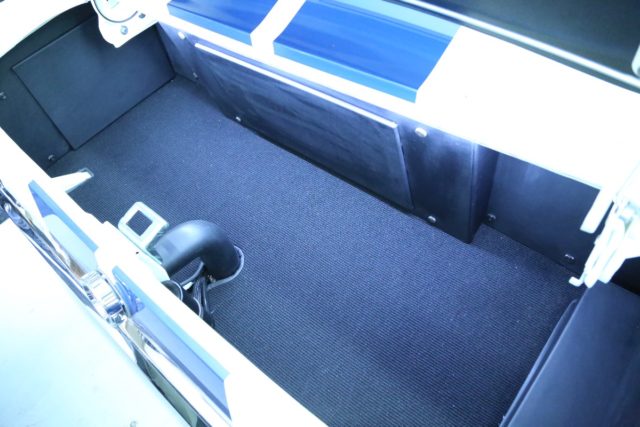 The trunk in the Revology car is finished much nicer than the original, but that finish hides some far more important improvements. “We, for obvious reasons, focus on active safety rather than passive, but there are some things we have been able to do to improve passive safety as well,” Tom explained. “All of our cars have a 16-gauge-steel trunk floor that helps to separate the fuel tank from the passenger compartment in the event of a collision. They have an inertia switch that cuts off the fuel pump in the event of a collision. The steering wheels have a collapsible shaft, so as much as we can, we will implement passive safety measures, but the active safety is where we are really able to make huge strides with modern disc brakes and LED lighting.”