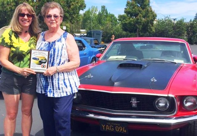 In her first car show, Eydie and daughter Diane took second in her class VMOA 2015, Campbell CA