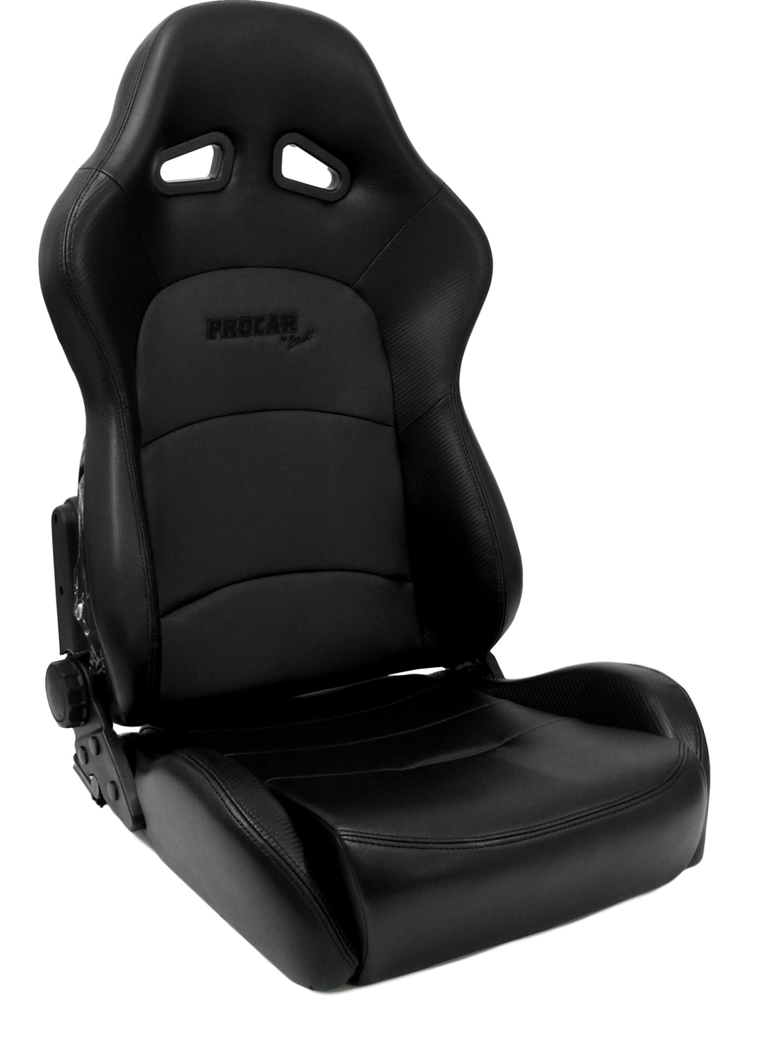 ProCar by Scat 80-1780-51 Black Vinyl Racing Drifter Fixed Back Common Seat 