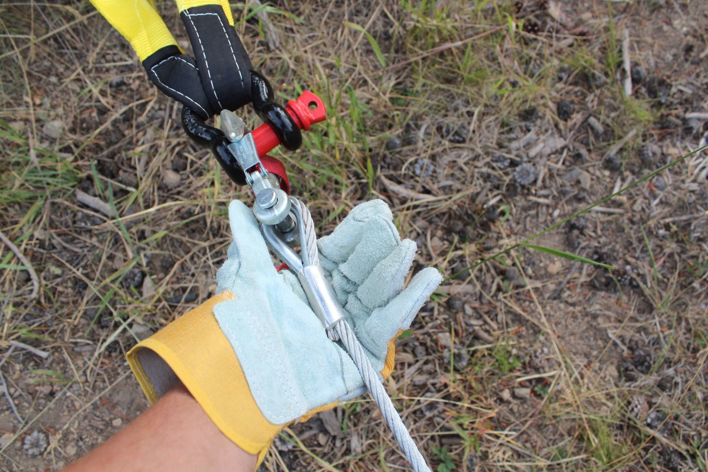 Heavy-duty work gloves are one of those things you never think you'd need when off-roading, until a winch cable decides to eat your hand. Photo Credit: Anvil Off-Road