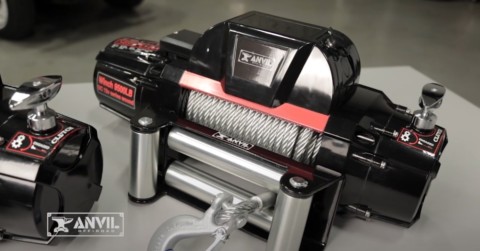 A close look at one of the winch's offered by Anvil Off-Road. Photo Credit: Holley/YouTube