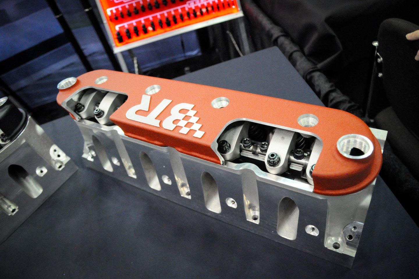 The additional clearance provided by BTR Valve Covers from Brian Tooley Racing emphasized via a clear visual cut-out.