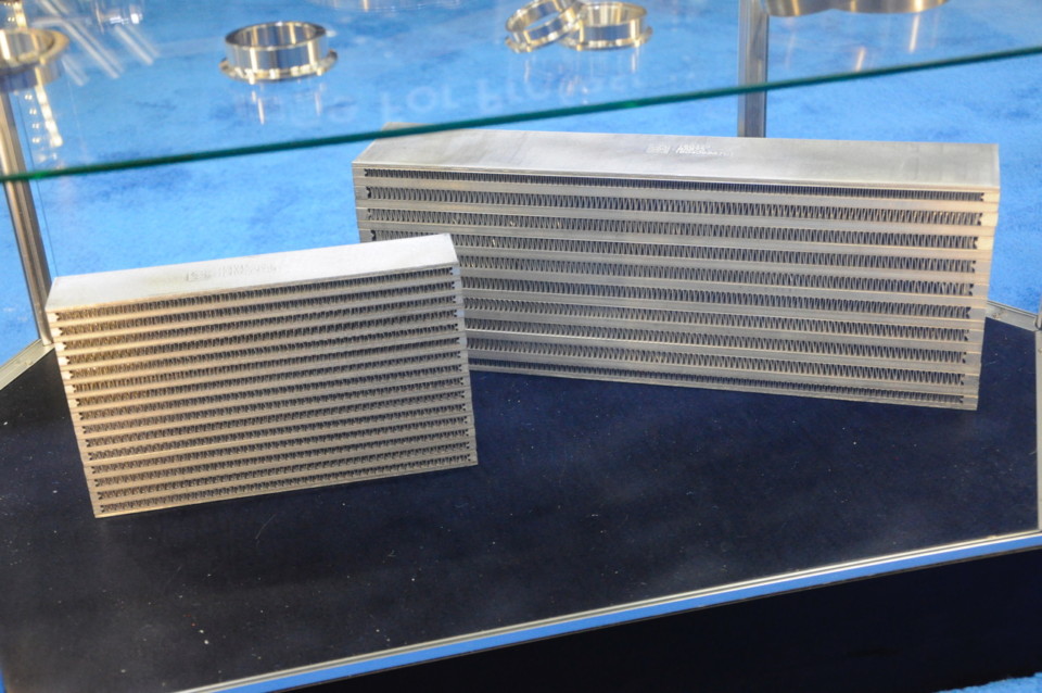 Universal, ready-to-fabricate intercooler tanks from Vibrant Performance on display at PRI 2021.