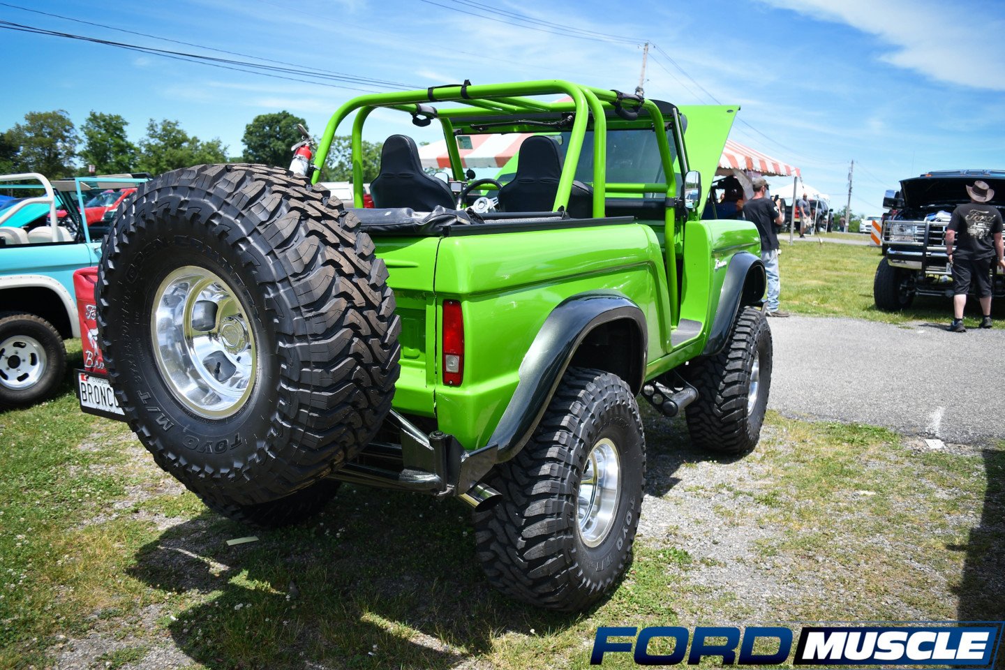 green first-generation Ford Bronco green 2022 Carlisle Ford Nationals