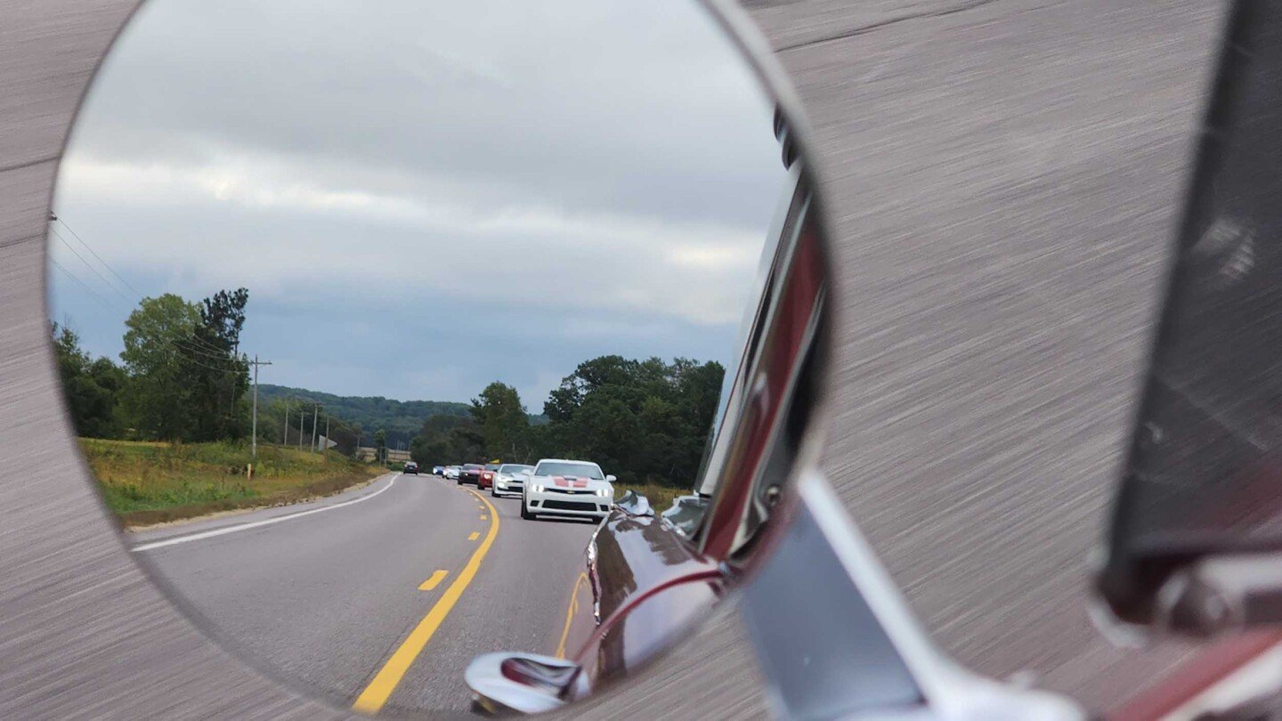 1957 Chevy rear view mirror