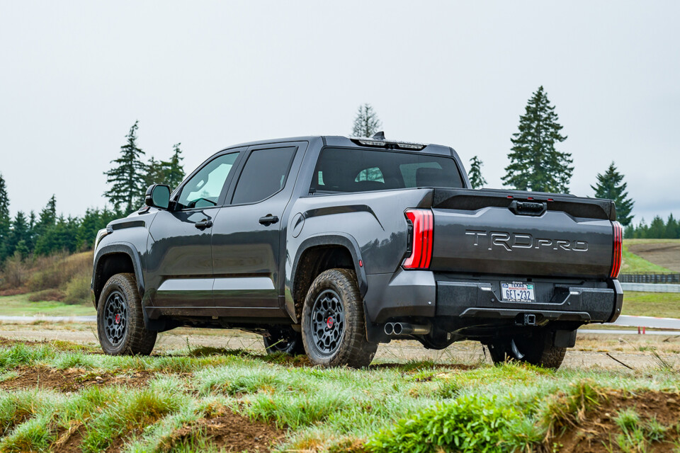 The 2023 Toyota Tundra features a twin-turbo hybrid V-6.