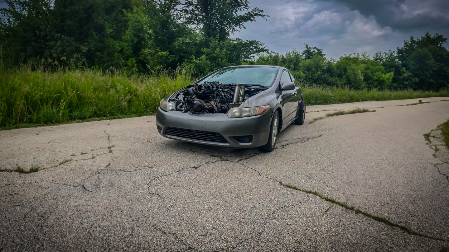 LS-swapped Civic