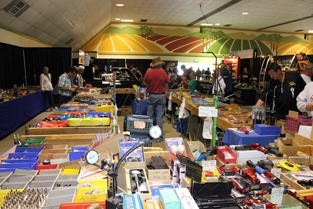 The swap meet deals in all sorts of trinkets and baubles for gearheads.