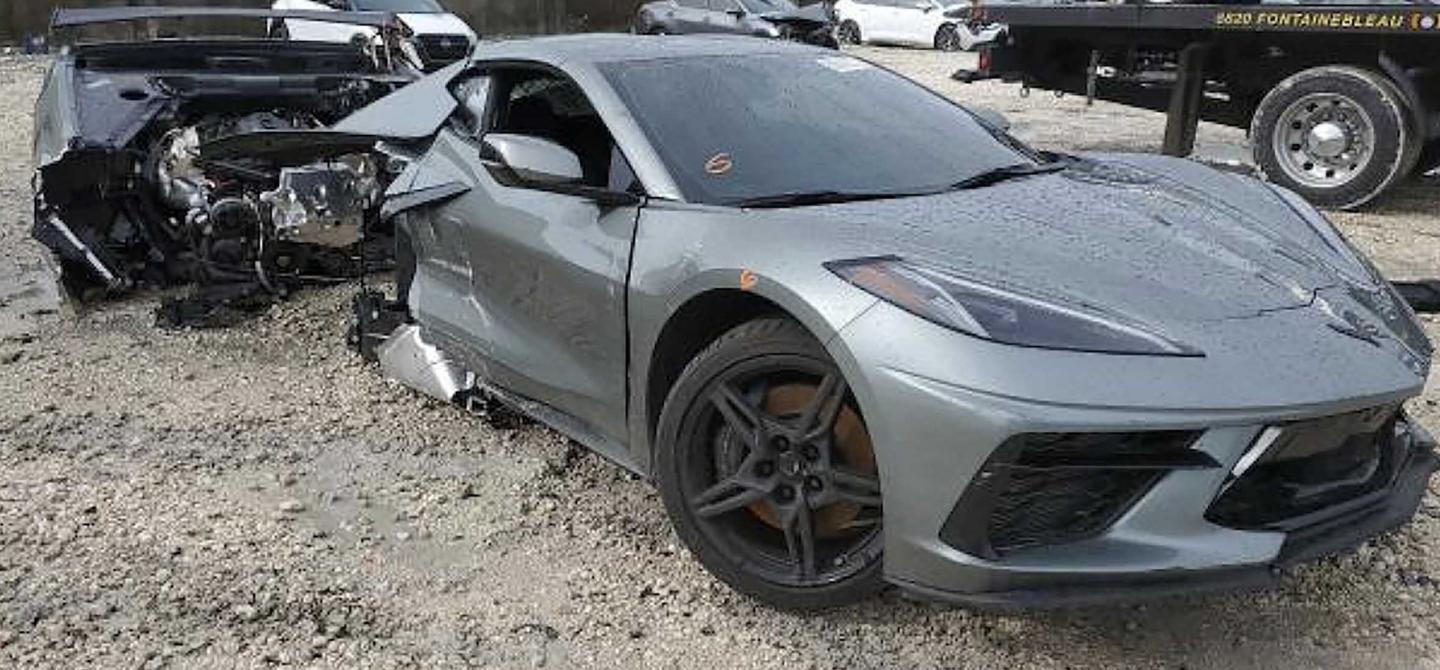 Severed C8: This 2023 Z51 Corvette Quickly Became A Parts Bin