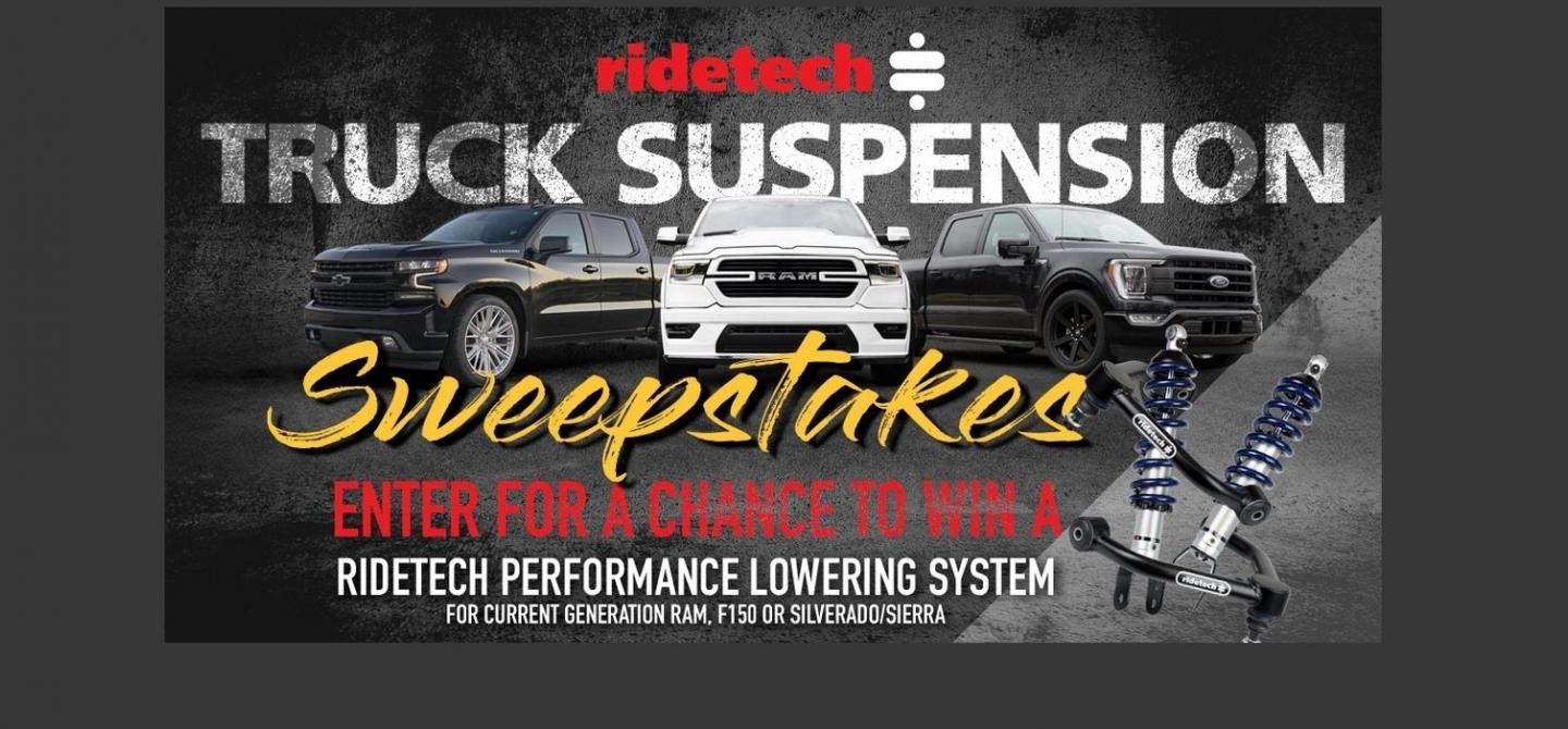 Win A Ridetech Performance Lowering System For Your Late-Model Truck